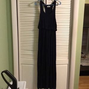 Navy maxi dress